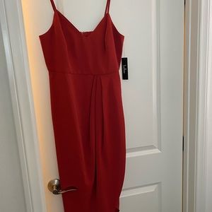 Reinette Rust Midi Dress (Lulu’s)